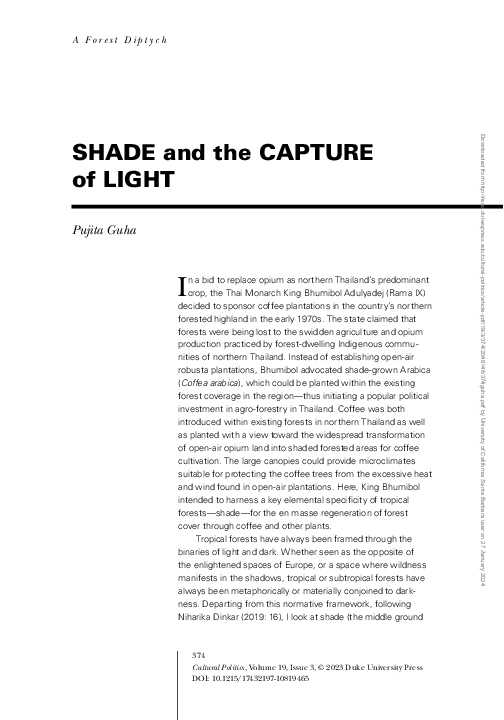 (PDF) Shade and Capture of Light