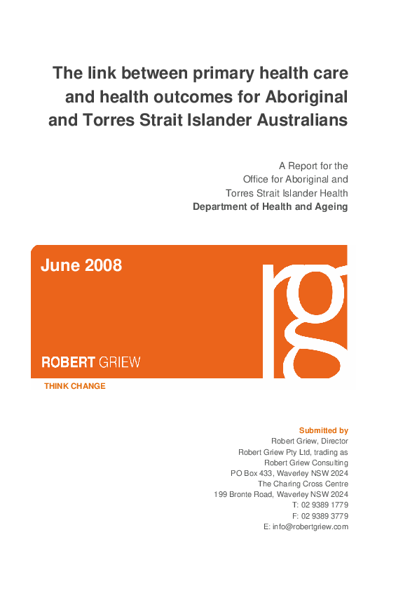 (PDF) The link between primary health care and health outcomes for ...