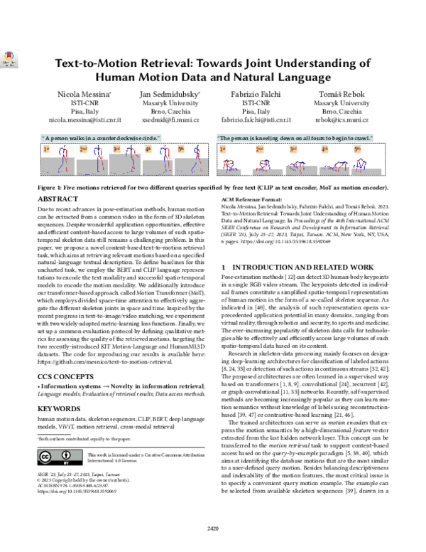 (PDF) Text-to-Motion Retrieval: Towards Joint Understanding of Human ...