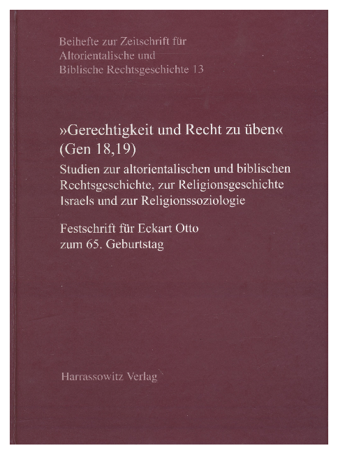 Jurie le Roux, Searching for a Question and an Answer in Pentateuch Research (Festschrift Eckart Otto)