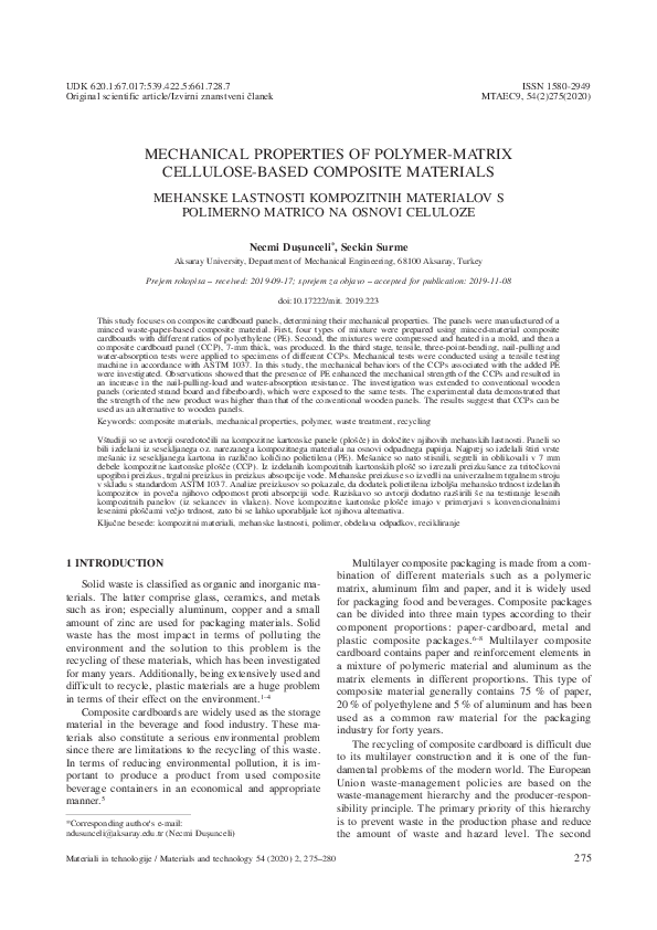 (PDF) Mechanical properties of polymer-matrix cellulose-based composite ...