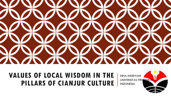 (PDF) Value of Local Wisdom in the Pillars of Cianjur Culture