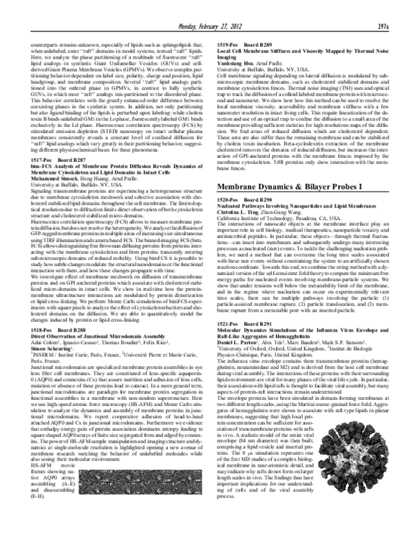 (PDF) Molecular Dynamics Simulations of the Influenza Virus Envelope ...