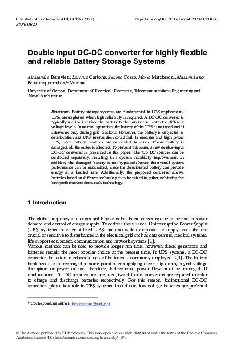(PDF) Double input DC-DC converter for highly flexible and reliable ...