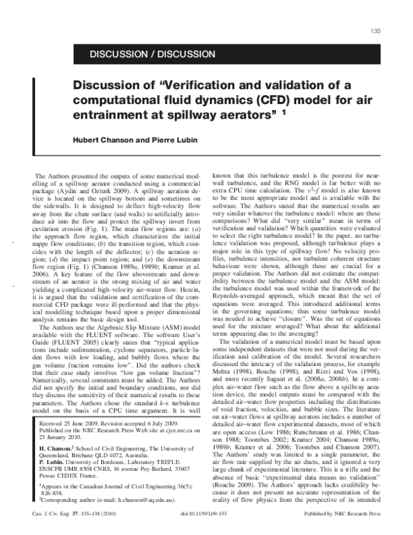 (PDF) Discussion of “Verification and validation of a computational ...