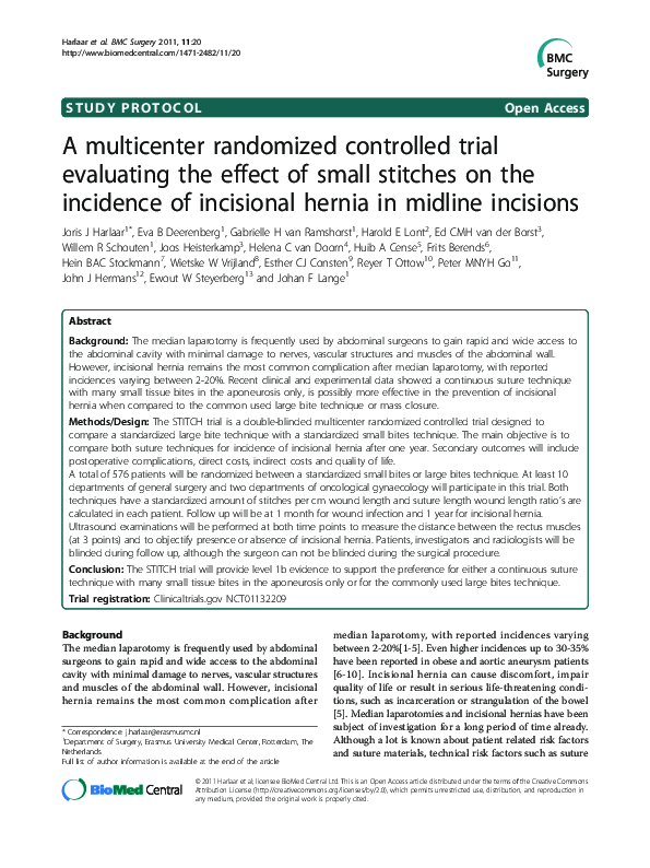 (PDF) A multicenter randomized controlled trial evaluating the effect ...