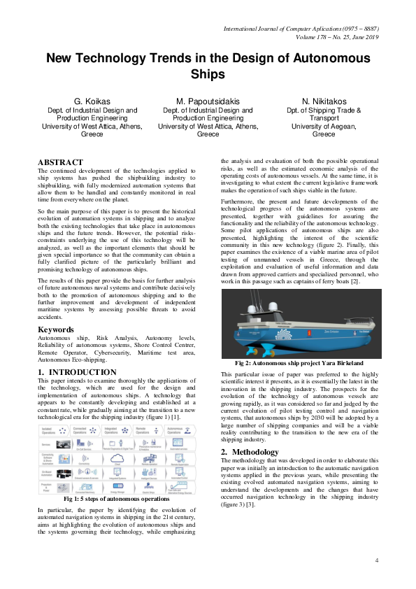 (PDF) New Technology Trends in the Design of Autonomous Ships