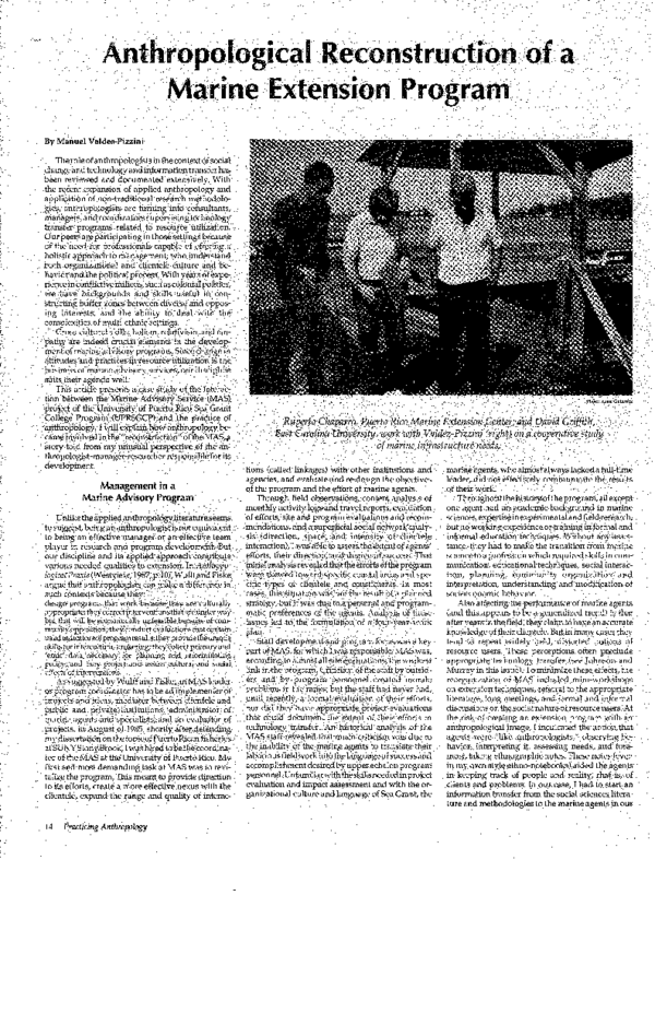 (PDF) Anthropological Reconstruction of a Marine Extension Program