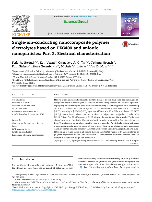 (PDF) Single-ion-conducting nanocomposite polymer electrolytes based on ...