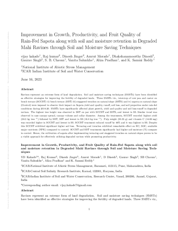 (PDF) Improvement in Growth, Productivity, and Fruit Quality of Rain ...