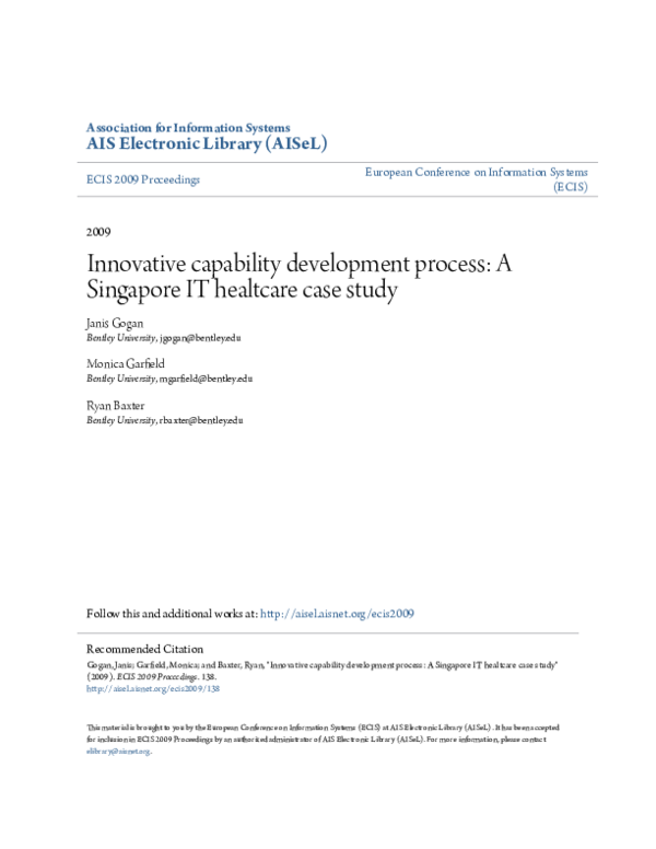 (PDF) Innovative capability development process: A Singapore IT ...