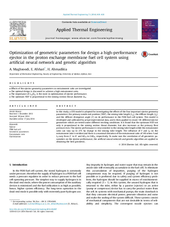 (PDF) Optimization of geometric parameters for design a high ...