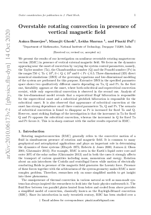 (PDF) Overstable rotating convection in the presence of a vertical ...