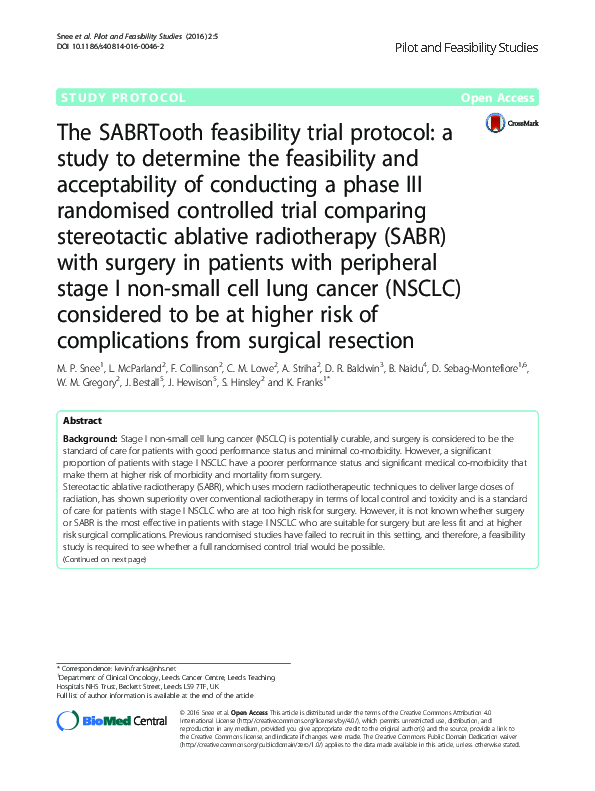 (PDF) The SABRTooth feasibility trial protocol: a study to determine ...