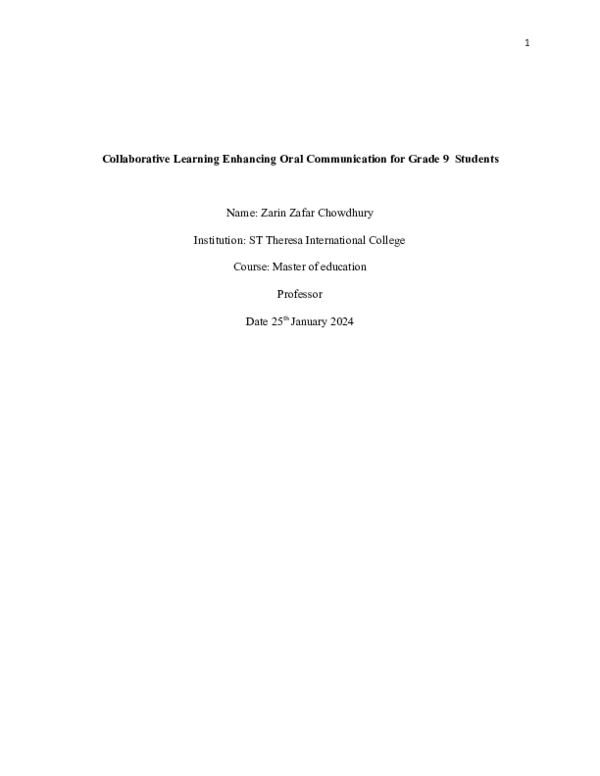 (DOC) Collaborative Learning Enhancing Oral Communication for Grade 9 ...