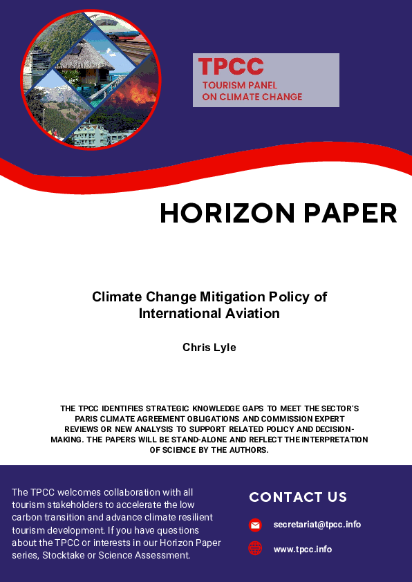 (PDF) Climate Change Mitigation Policy of International Aviation - a ...