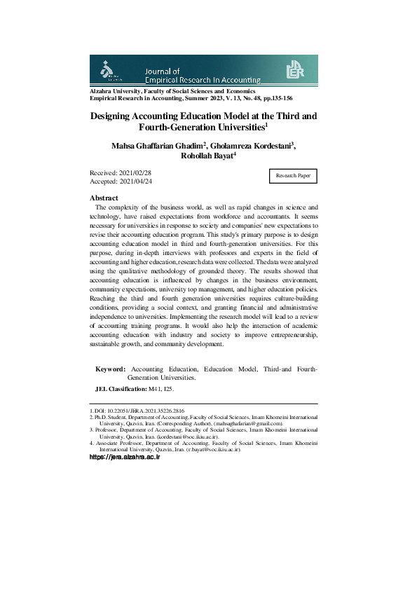(PDF) Designing Accounting Education Model at the Third and Fourth ...