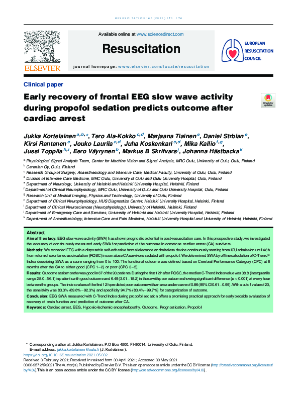 (PDF) Early recovery of frontal EEG slow wave activity during propofol ...