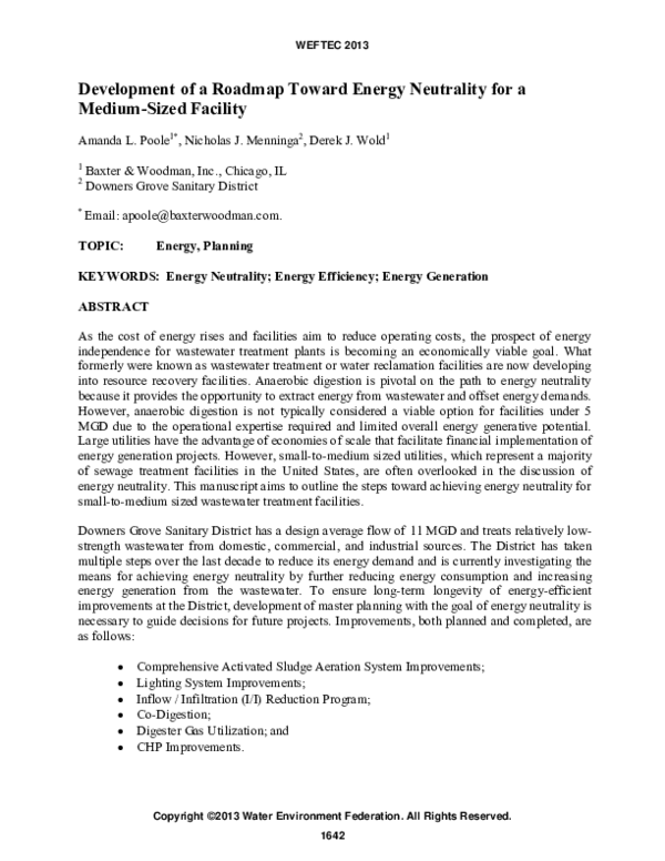 (PDF) Development of a Roadmap Toward Energy Neutrality for a Medium ...