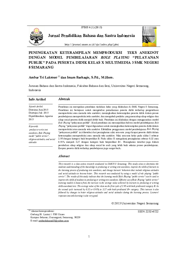 (PDF) Jurnal Pendidikan Bahasa dan Sastra Indonesia Metalingua
