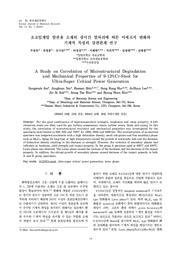 (PDF) A Study on Correlation of Microstructural Degradation and ...