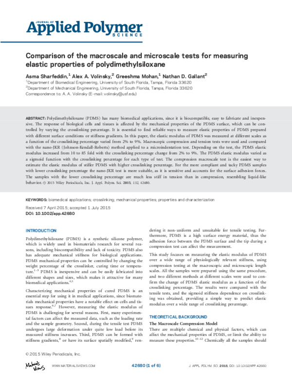 (PDF) Comparison of the macroscale and microscale tests for measuring ...