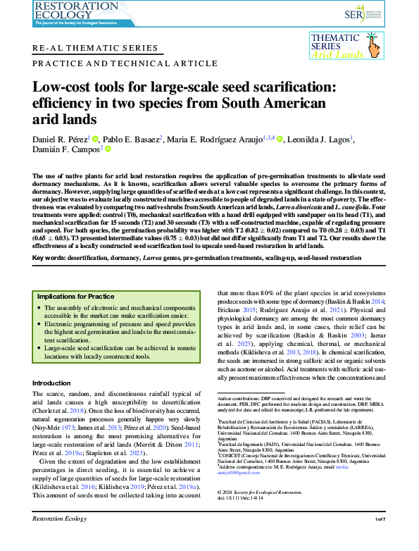 (PDF) Low-cost tools for large-scale seed scarification: efficiency in ...