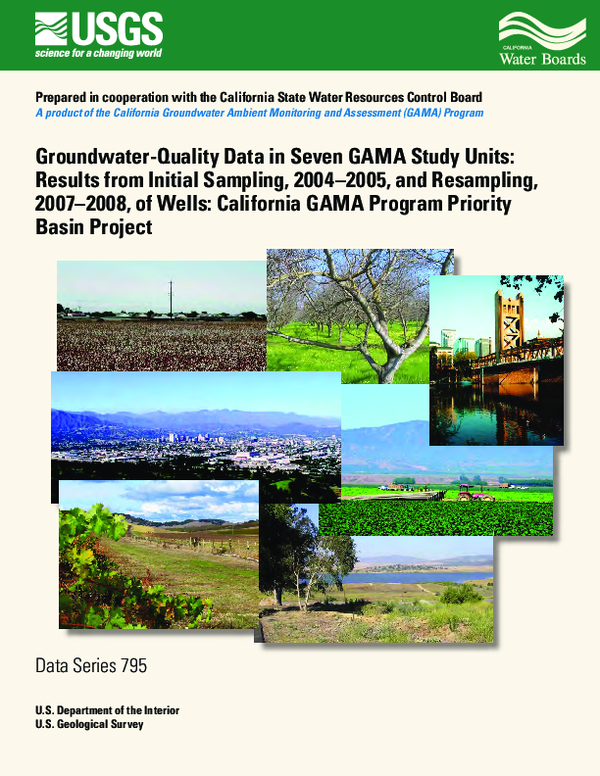 (PDF) Groundwater-quality data in seven GAMA study units: results from ...