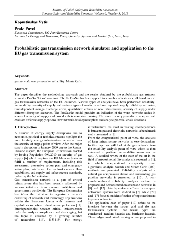 (PDF) Probabilistic gas transmission network simulator and application ...