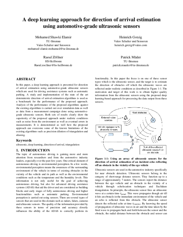 (PDF) A deep learning approach for direction of arrival estimation ...