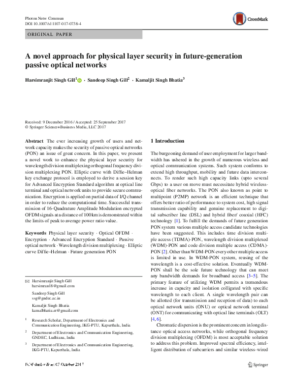 (PDF) A novel approach for physical layer security in future-generation ...