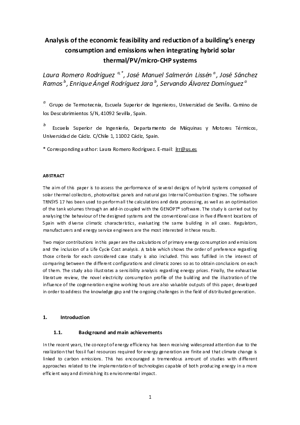 (PDF) Analysis of the economic feasibility and reduction of a building ...