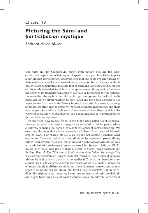(PDF) Picturing the Sámi and participation mystique