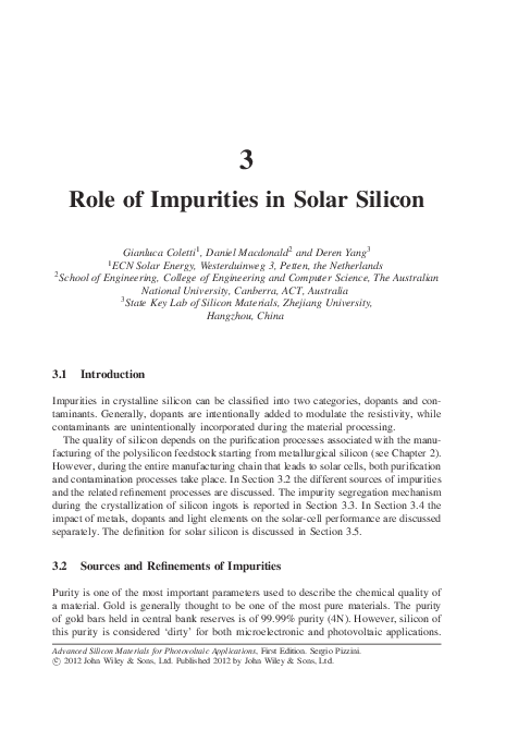 (PDF) Advanced Silicon Materials for Photovoltaic Applications