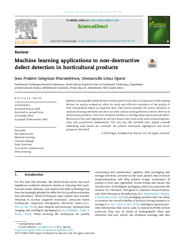 (PDF) Machine learning applications to non-destructive defect detection ...
