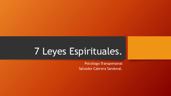 (PDF) 7 Leyes Espirituales