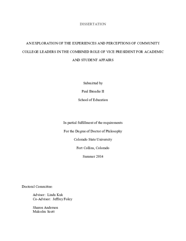 (PDF) Exploration of the experiences and perceptions of community ...