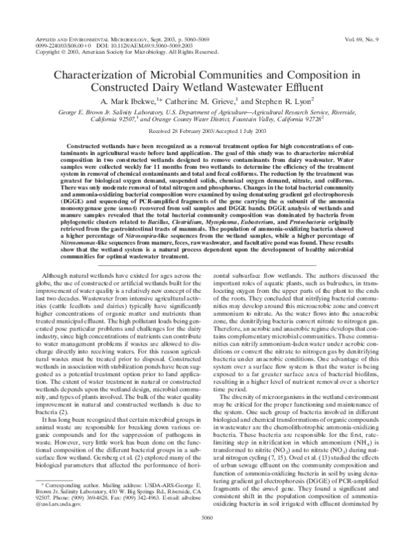 (PDF) Characterization of Microbial Communities and Composition in ...
