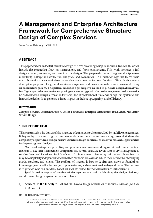 (PDF) A Management and Enterprise Architecture Framework for ...