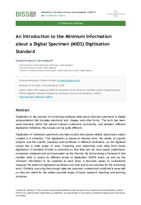 (PDF) An Introduction to the Minimum Information about a Digital ...