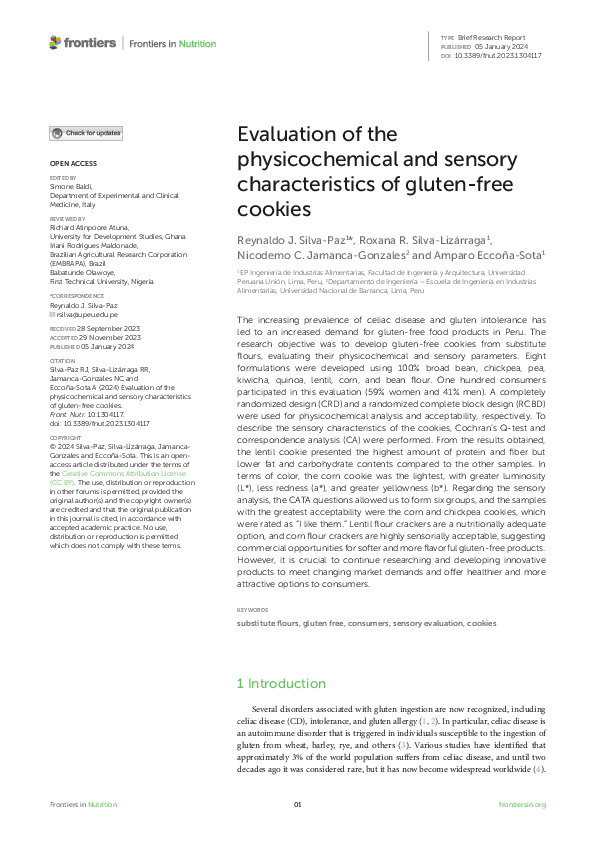 (PDF) Evaluation of the physicochemical and sensory characteristics of ...