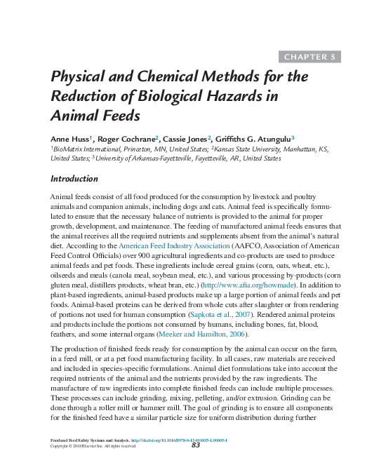 (PDF) Physical and Chemical Methods for the Reduction of Biological ...
