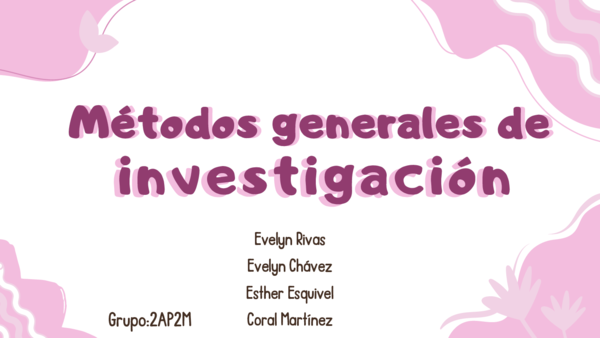 (PDF) Metodos generales de investigacion