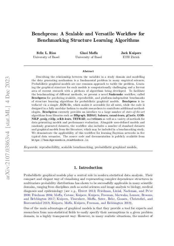 (PDF) Benchpress: A Scalable and Versatile Workflow for Benchmarking ...