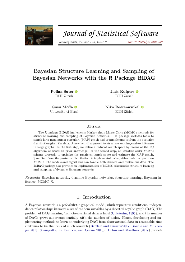 (PDF) Bayesian Structure Learning and Sampling of Bayesian Networks ...