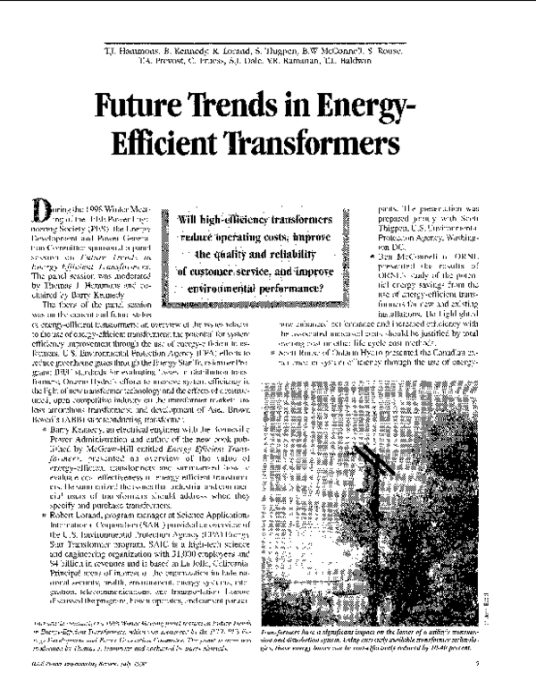 (PDF) Future Trends In Energy-efficient Transformers