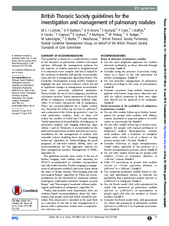 (PDF) British Thoracic Society guidelines for the investigation and ...