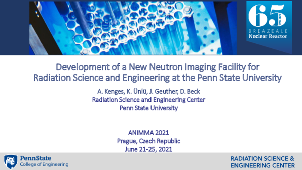 (PDF) Development of a New Neutron Imaging Facility for Radiation ...