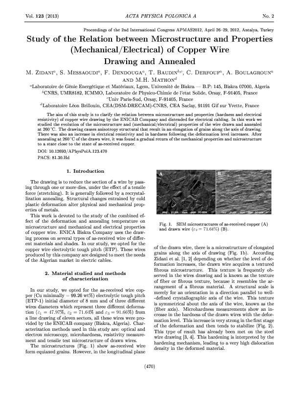 (PDF) Study of the Relation between Microstructure and Properties ...