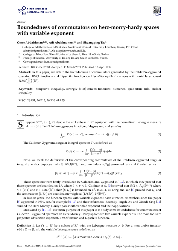 (PDF) Boundedness of commutators on herz-morry-hardy spaces with ...
